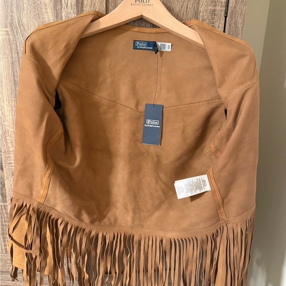 Polo Ralph Lauren Fringe-Trim Lamb Suede Jacket – Women’s XS - Picture 3 of 4